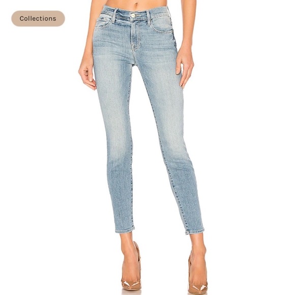 Frame Lennox Le Skinny de Jeanne Crop Denim Jeans Size 27 - Picture 3 of 7